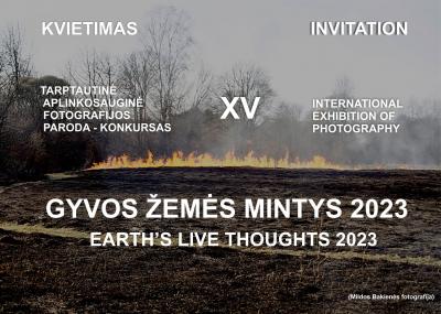 XV TARPTAUTINIS FOTOGRAFIJOS  KONKURSAS  „GYVOS ŽEMĖS MINTYS 2023“